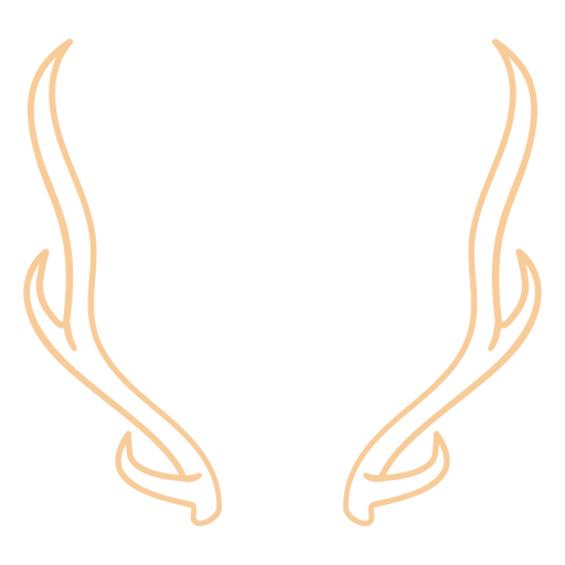 Elegante Geweih-Designillustration PNG-Design