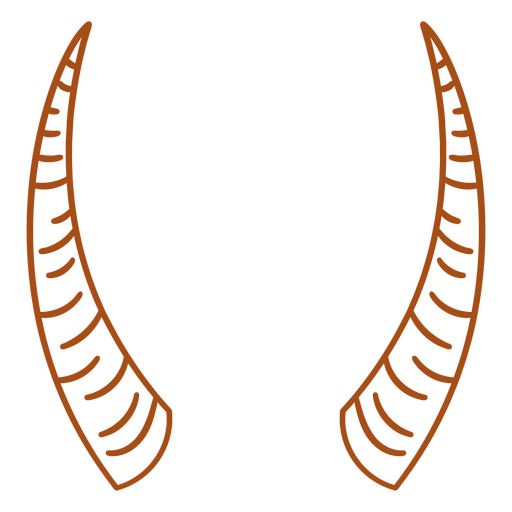 Diseño de ilustración de cuerno intrincado Diseño PNG