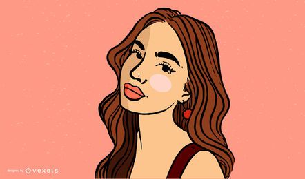 Beautiful Girl Vector