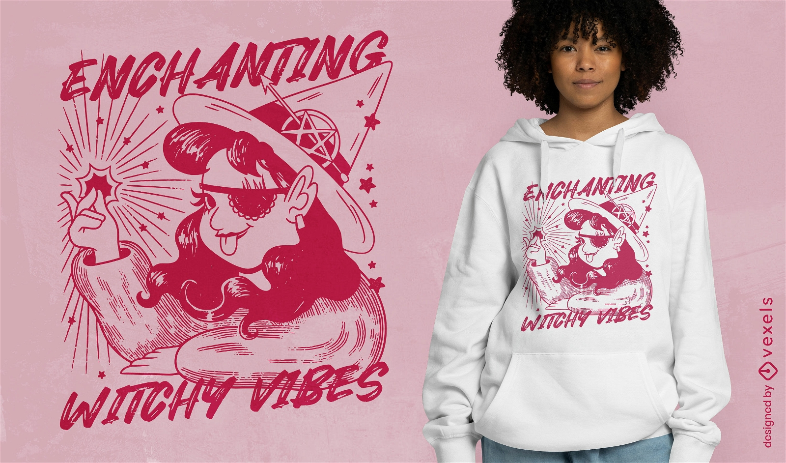 Enchanting witchy vibes t-shirt design
