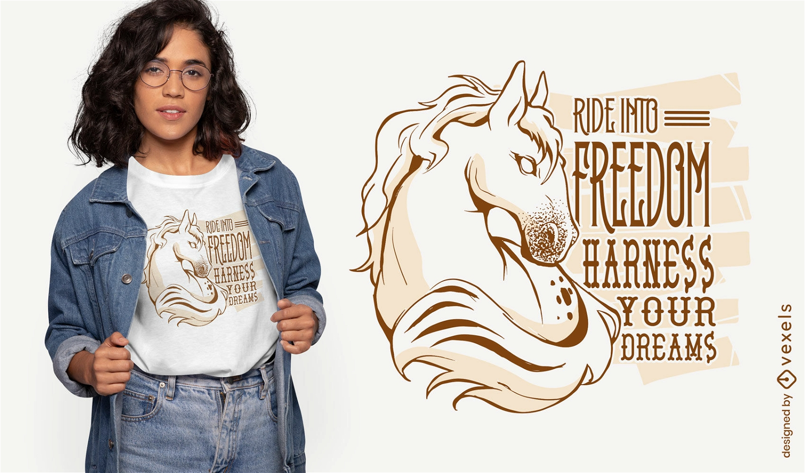 Ride into freedom t-shirt design