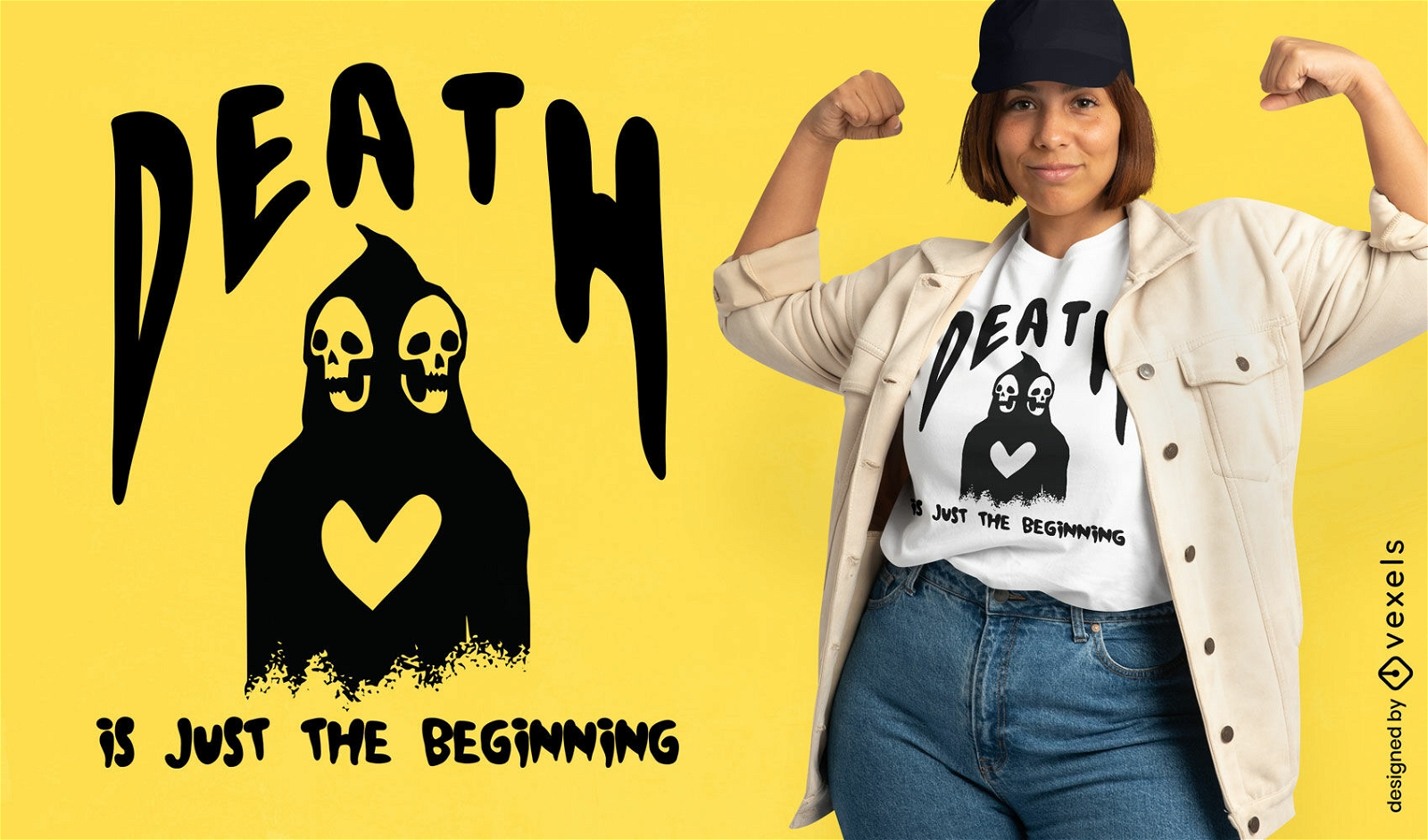 Death just the beginning t-shirt design