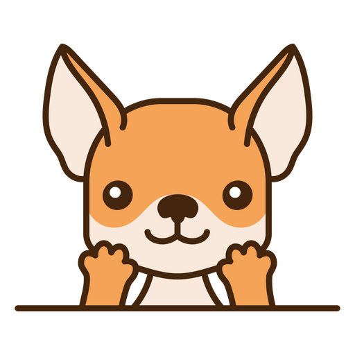 Cute cartoon corgi illustration PNG Design