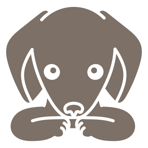 Icono de perro salchicha Diseño PNG