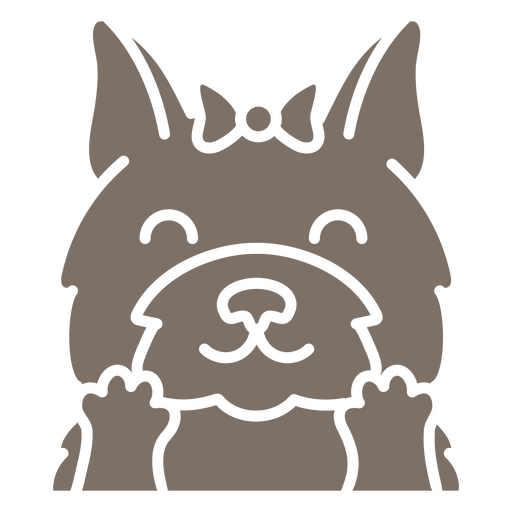 Icono de perro terrier escoc?s Diseño PNG