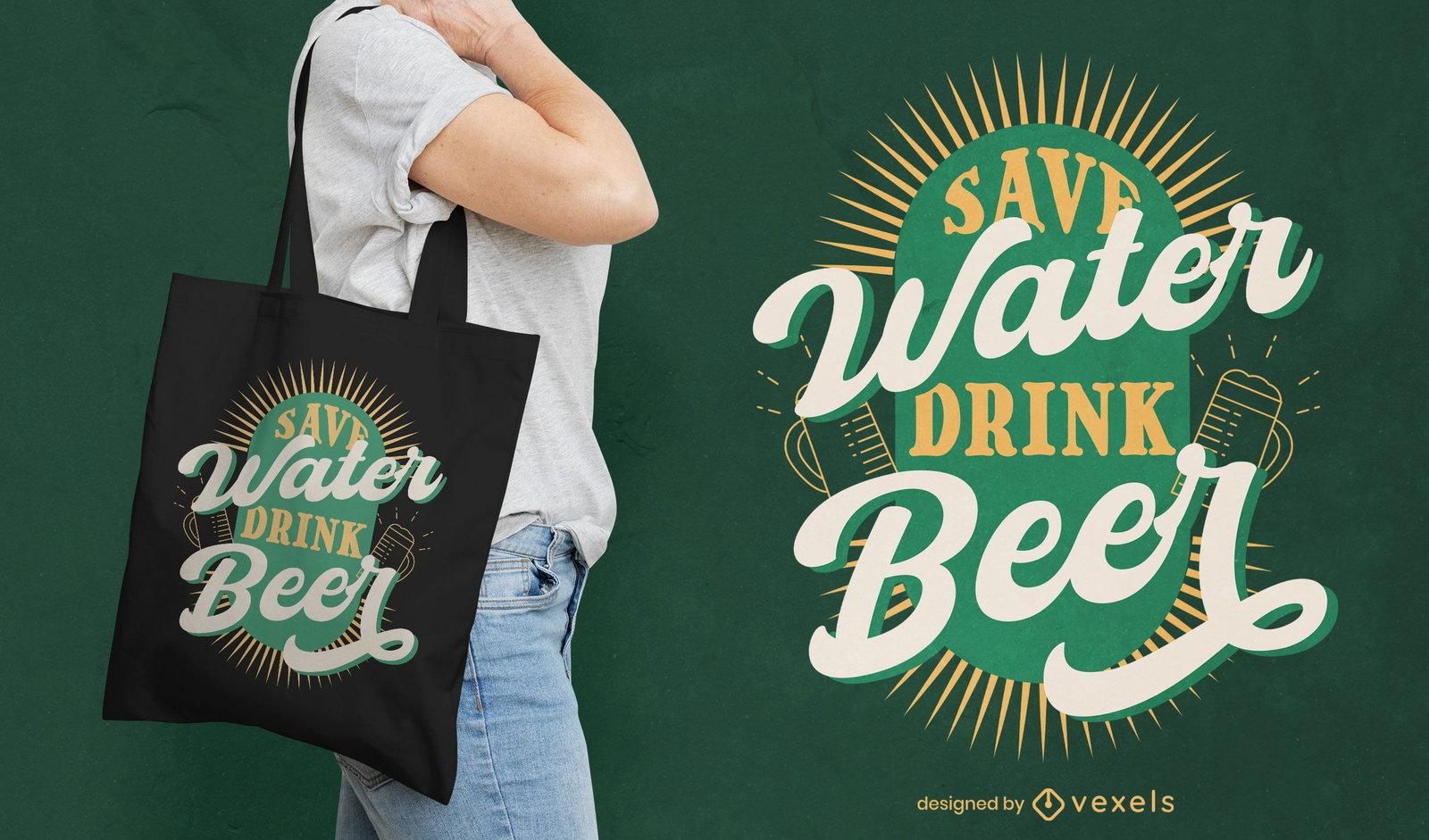 Diseño de bolso de mano con letras de Oktoberfest