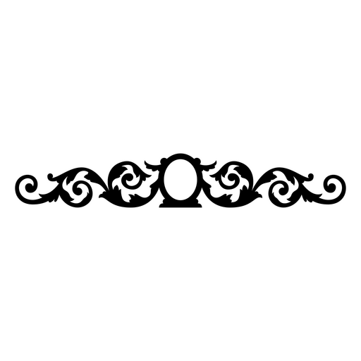 Decoração ornamental vintage elegante Desenho PNG