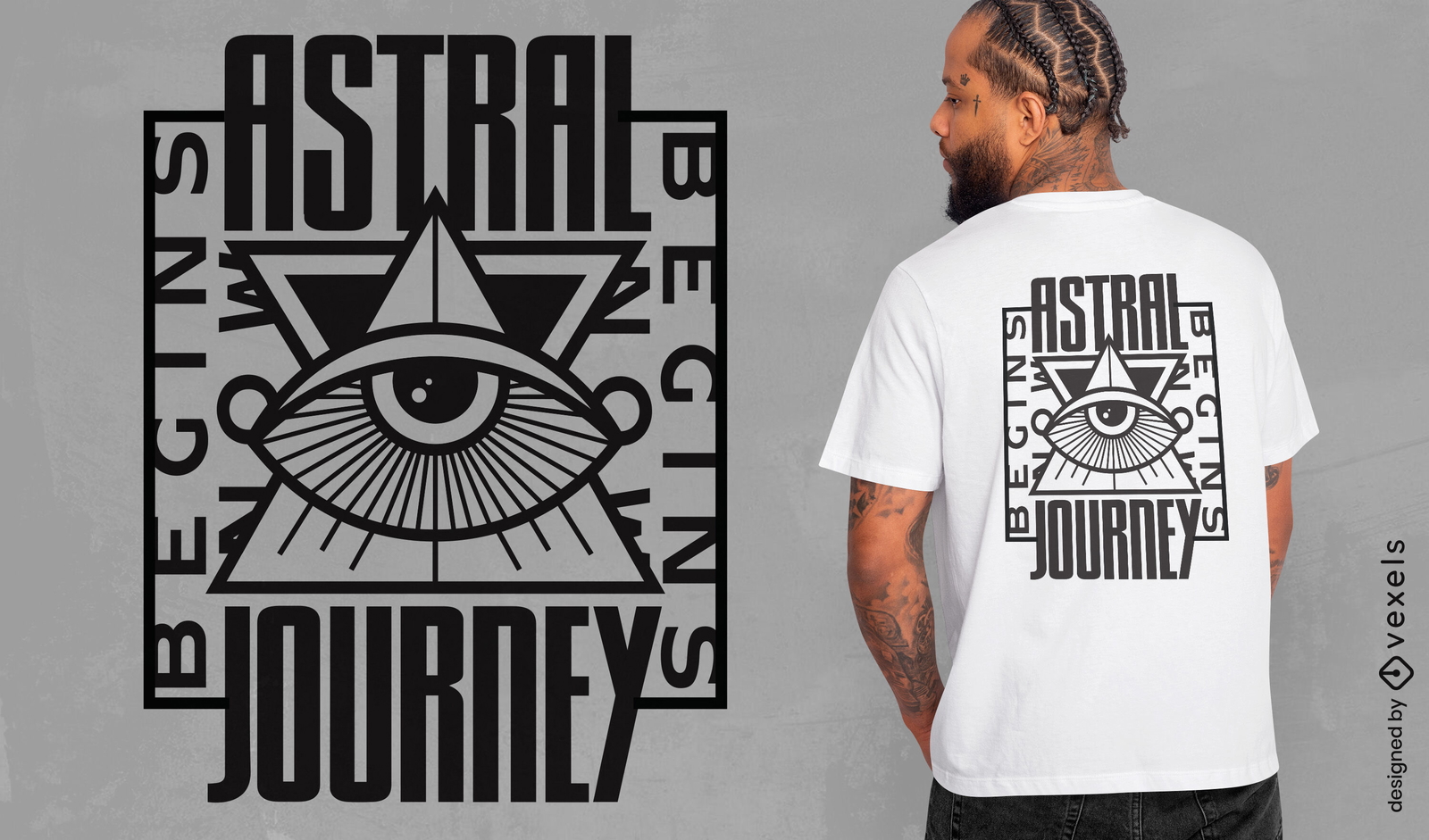 Diseño de camiseta de viaje atral.