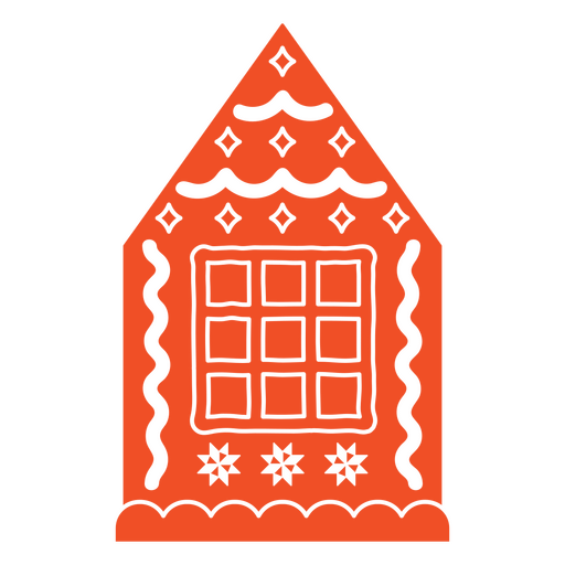 Gingerbread house icon PNG Design