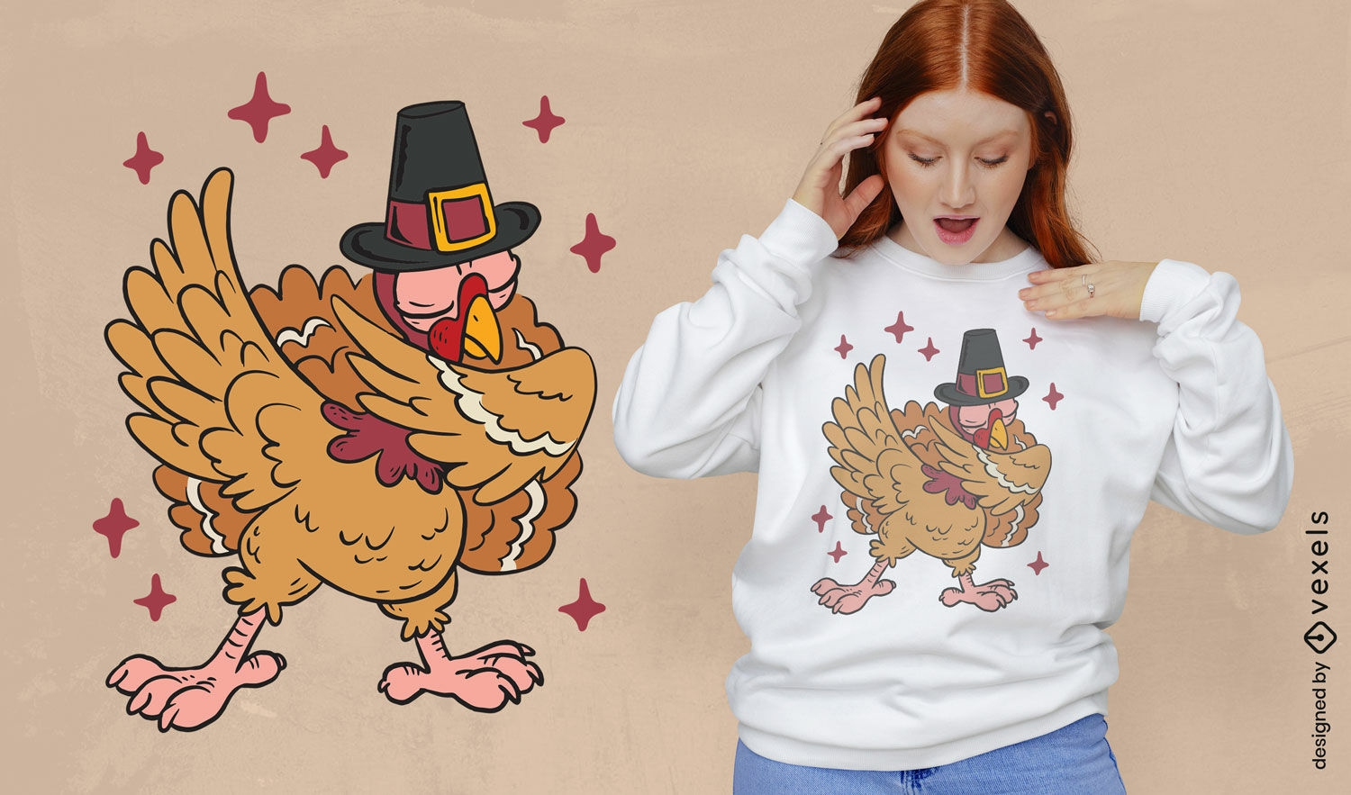 Thanksgiving-Truthahn-T-Shirt-Design