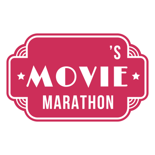 Fun movie marathon invitation design PNG Design