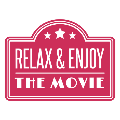 Genuss-Filmzitat-Schild-Design PNG-Design