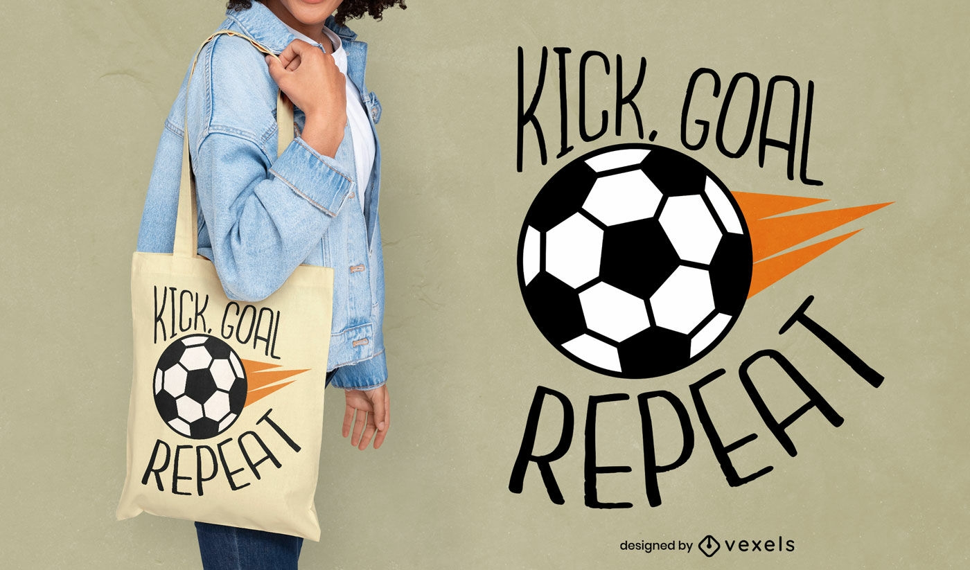 Fußball-Fliegen-Einkaufstaschen-Design
