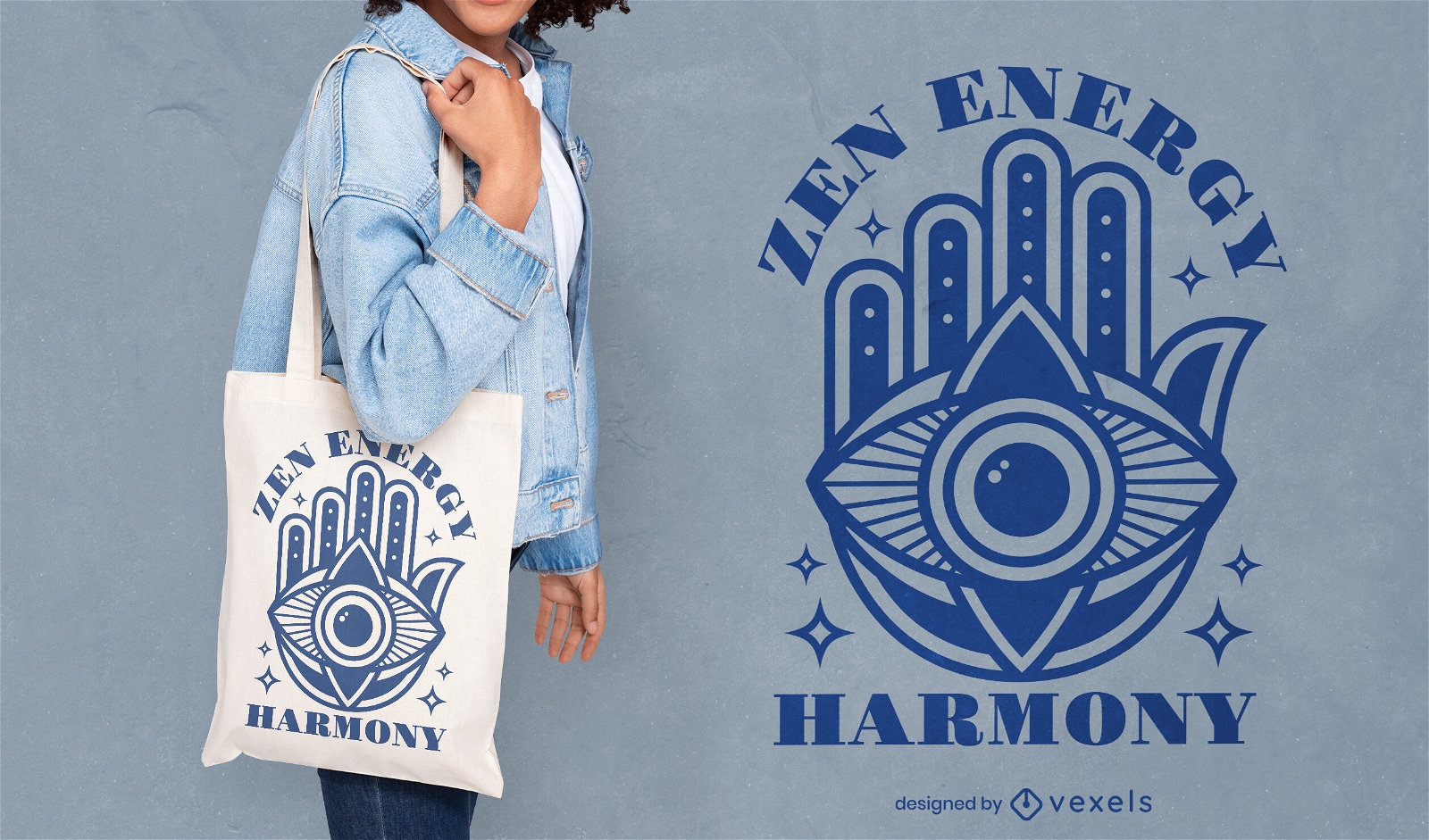 Zen energy astrology tote bag design
