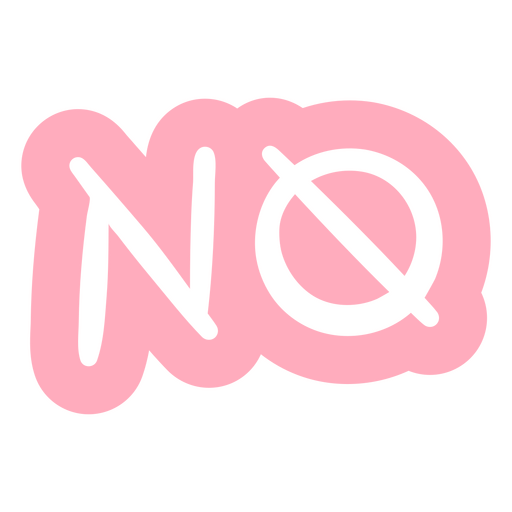 Pink no sign PNG Design