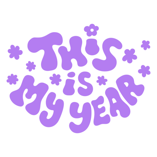 Este es mi año svg Diseño PNG