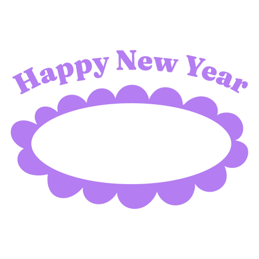 Feliz año nuevo png Diseño PNG