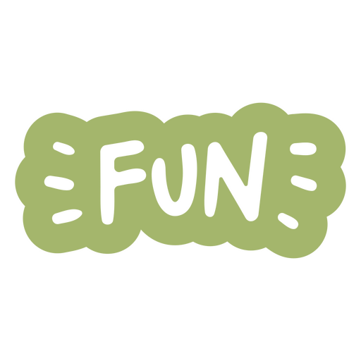 Verspieltes, lustiges Wortdesign PNG-Design