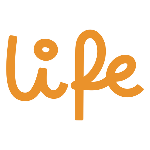 El logotipo de la vida. Diseño PNG