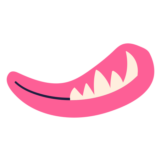 Playful cartoon smile design PNG Design