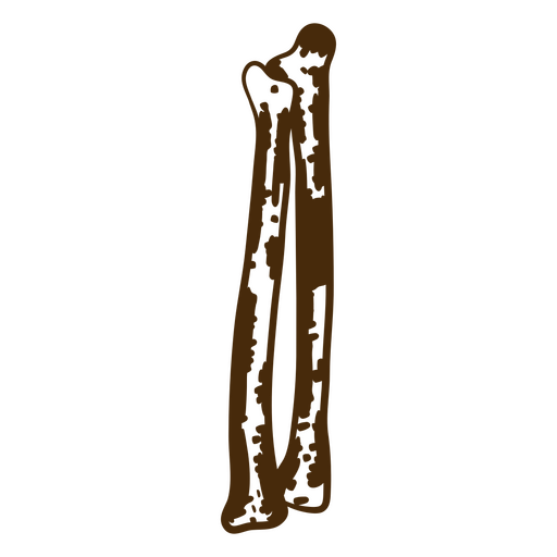 Illustration of a bone PNG Design