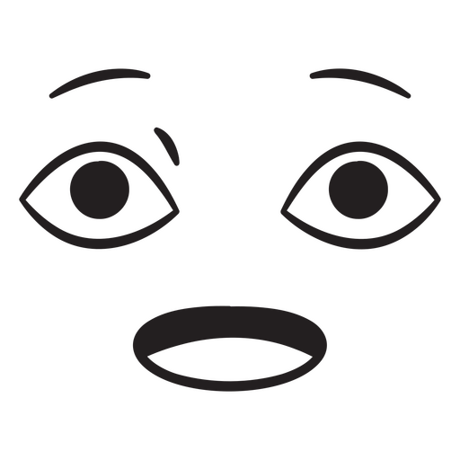 Playful expressive eyes design PNG Design