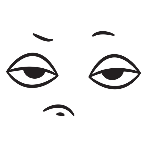 Imagem em preto e branco do rosto de uma mulher Desenho PNG