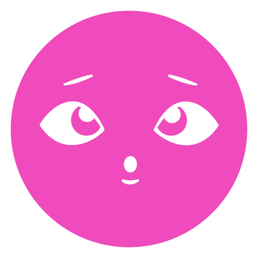 Illustration eines verspielten rosa Gesichts PNG-Design