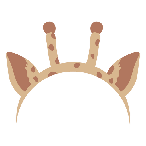 Cute giraffe headband design PNG Design