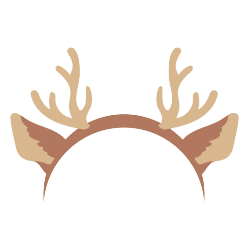 Playful deer antlers illustration PNG Design