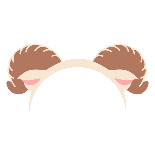 Cute animal ear design PNG Design