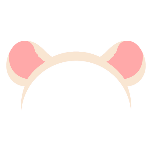 Design divertido de faixa de cabeça com orelhas de urso Desenho PNG