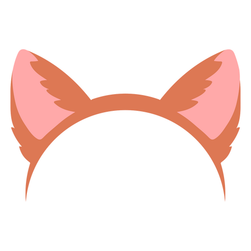 Tiara com orelhas de raposa fofas Desenho PNG