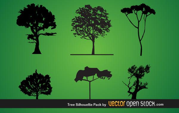 Tree Silhouette Pack Tree Silhouette Pack