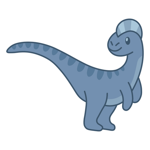 Blauer Dinosaurier stehend PNG-Design