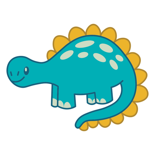 Diseño de camiseta con un divertido personaje de dinosaurio con colores brillantes. Diseño PNG