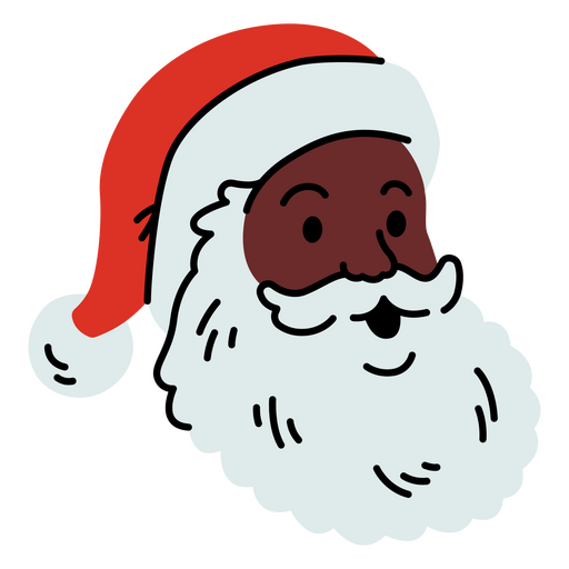 Ilustração divertida do Papai Noel para alegrar o Natal. Desenho PNG