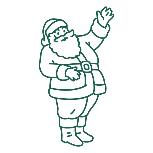 Weihnachtsmann Zeichnung PNG-Design
