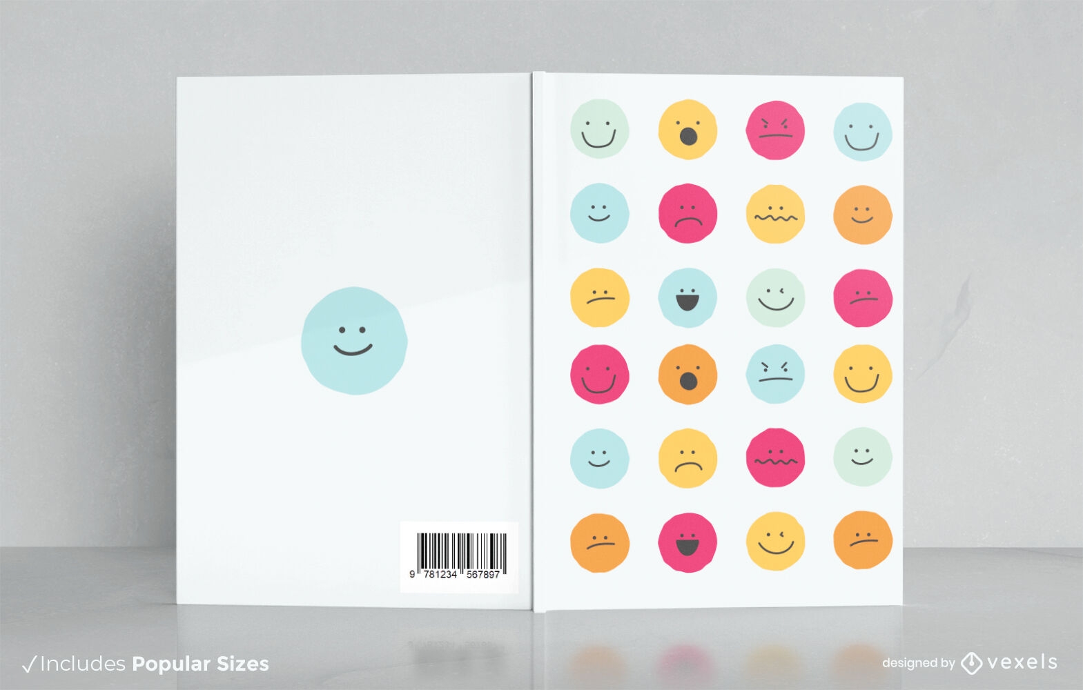 Emotion chart book cover design KDP