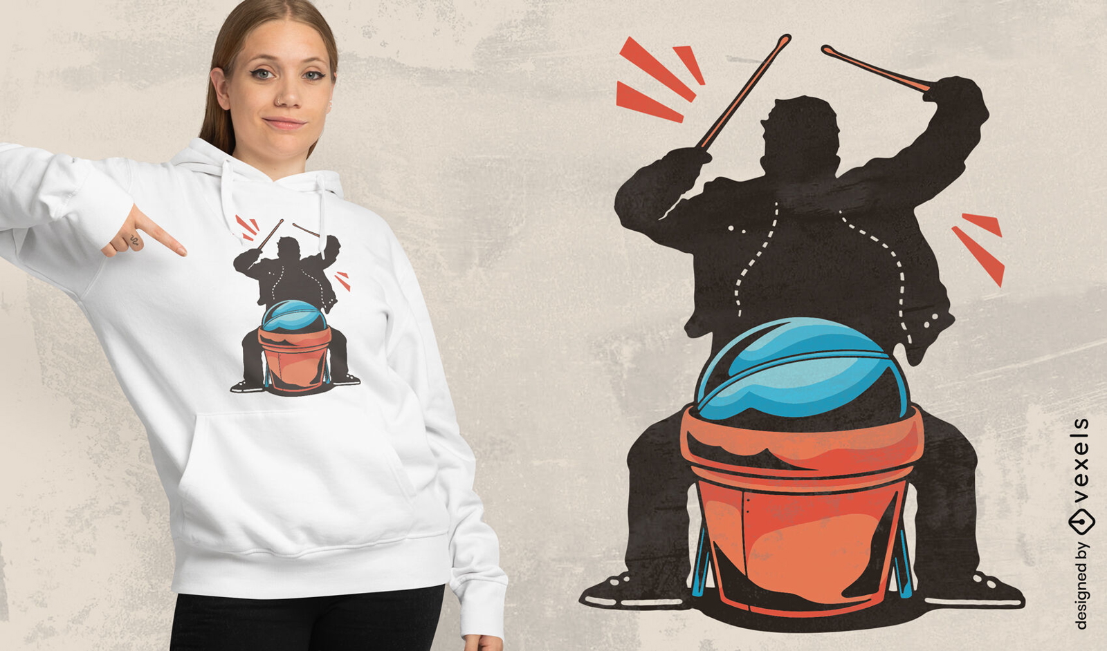 Cardio drumming t-shirt design