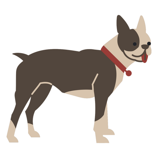 Charming digital illustration of a french bulldog PNG Design