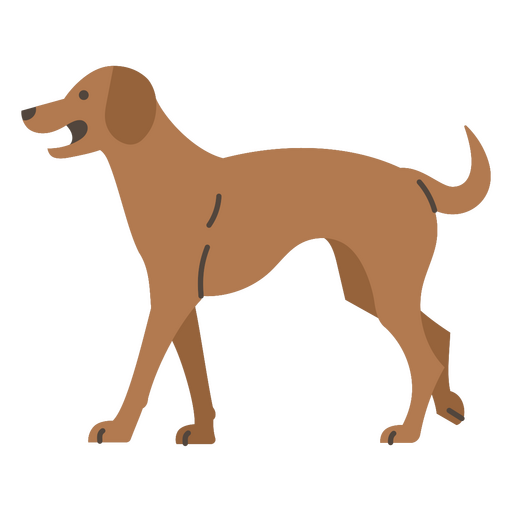 Design de personagem canino de desenho animado amigável Desenho PNG