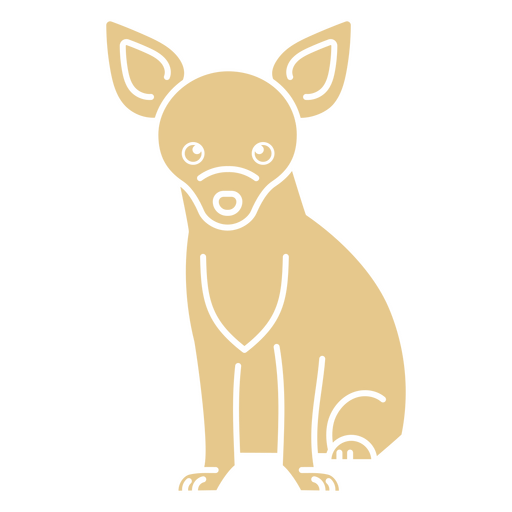 Chihuahua-Hund-Symbol PNG-Design