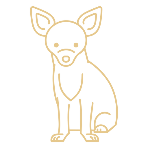 Arte minimalista charmosa de cachorro Desenho PNG
