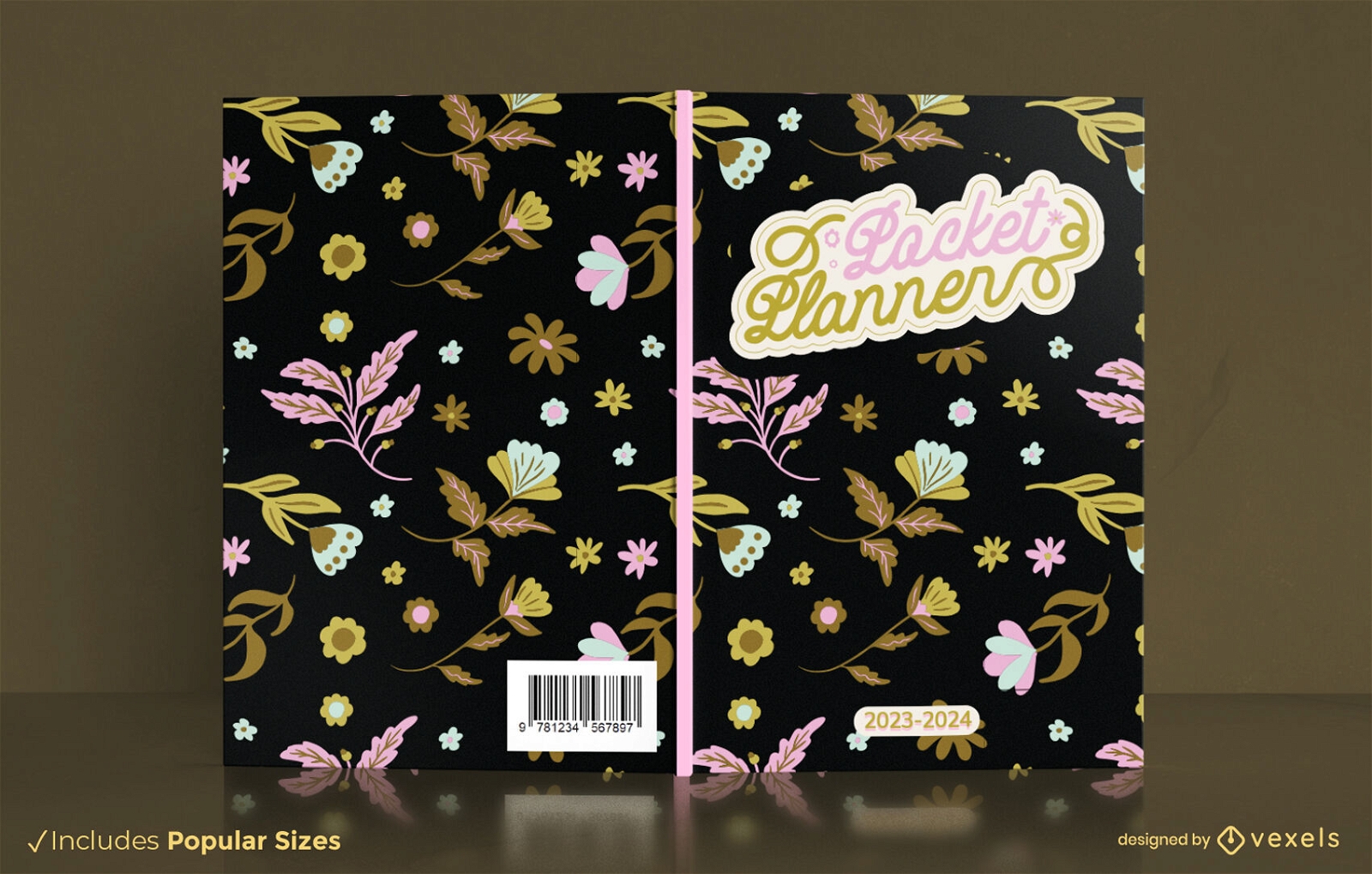 Buchcover-Design mit Lavendelblüten