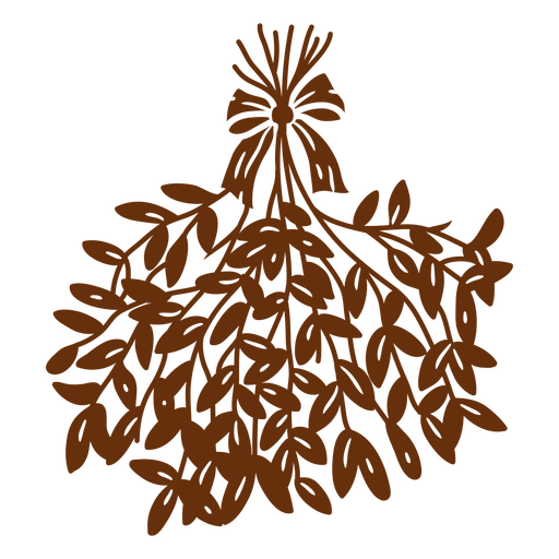 Design elegante de visco com laço Desenho PNG