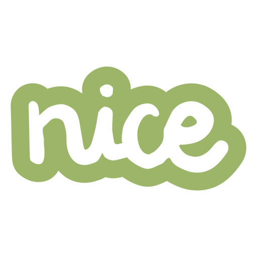 Playful nice typography design PNG Design