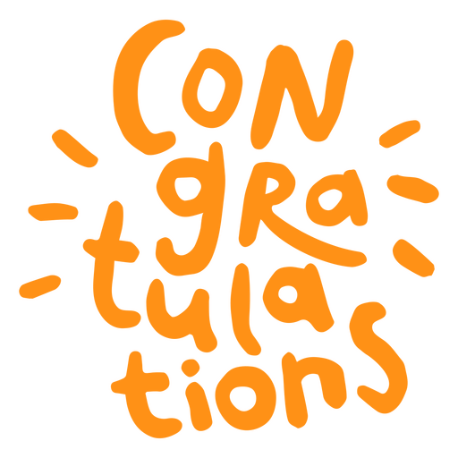 Diseño de mensaje de felicitación divertido Diseño PNG