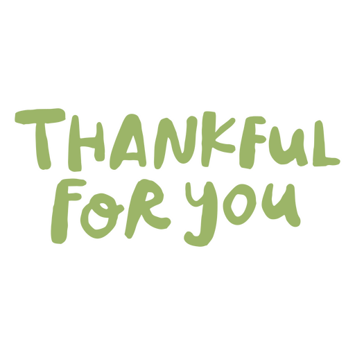 Gratitude expression typography design for t-shirt PNG Design