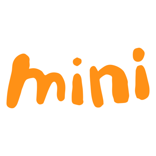 Textdesign in kräftigem Orange mit verspieltem Schriftstil PNG-Design